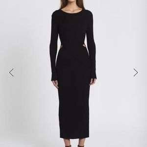 celena draped midi dress